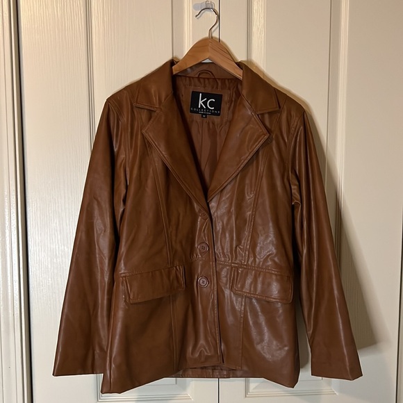 Faux Leather Blazer Jacket | Women’s Medium - Picture 2 of 7